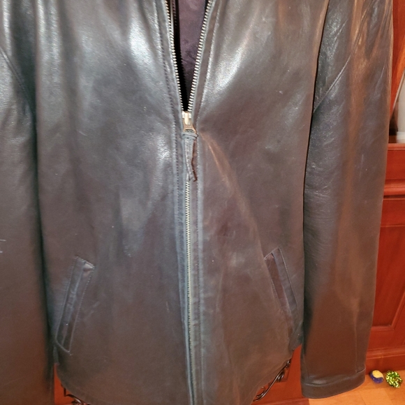 Ladies Seacrest Leather Jacket Large - Picture 2 of 7